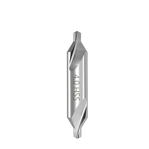 Bohrer-Set, 1 Stück 60-Grad-Zentralbohrer für Metall, Elektrowerkzeuge, Lochschneider 1,0/1,5/2,0/2,5/3,0/3,5/4,0/5,0 mm (4,0 mm) von ZOOPH