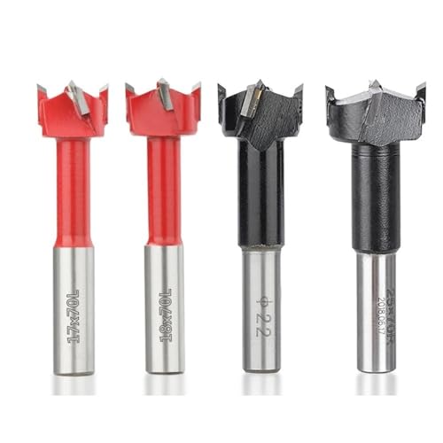 Bohrer-Set, 1 Stück Forstnerbohrer mit 4 Schlitzen, Hartmetallbohrer für Holzfräser, 15/20/35 mm, Lochöffner aus Legierung, Werkzeuge für Holzbearbeitung (leicht, 20 x 70 mm) von ZOOPH