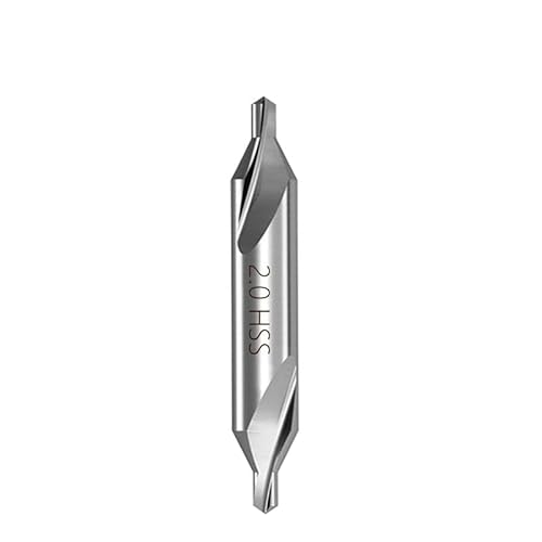 Bohrer-Set, 1 Stück Zentralbohrer, Metallbohrer mit einem Winkel von 60 Grad, Elektrowerkzeuge, Bohrlochbohrer 1,0/1,5/2,0/2,5/3,0/3,5/4,0/5,0 mm(2.0mm) von ZOOPH