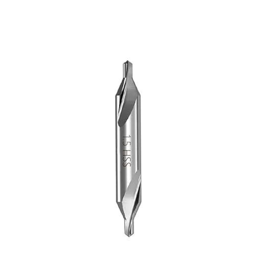 Bohrer-Set, 1 x 60-Grad-Zentralbohrer für Metall, Elektrowerkzeuge, Lochschneider 1,0/1,5/2,0/2,5/3,0/3,5/4,0/5,0 mm (1,5 mm) von ZOOPH