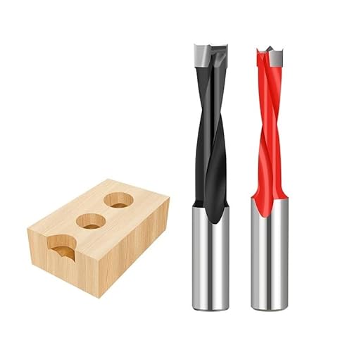 Bohrer-Set, 2-kant links/rechts drehbare Hartmetall-Lochsäge für Tischlereile(Left Rotation,12x70mm) von ZOOPH