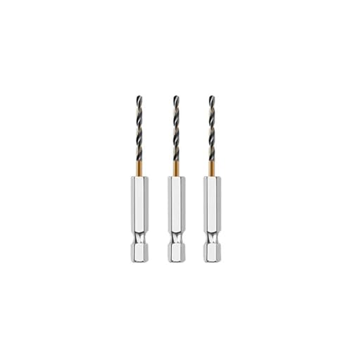 Bohrer-Set, 3/7/13 Stück Sechskantbohrer mit Kobalt-Drehschaft, Holz und Metall, Bohrwerkzeug (3pcs 1.5mm) von ZOOPH
