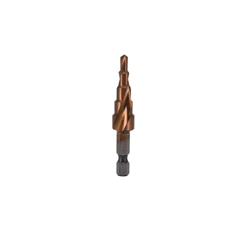Bohrer-Set, Kobalt-Stufenbohrer M35, konischer Sechskantschaft aus Hochgeschwindigkeitsstahl, Lochschneiderwerkzeug für Edelstahl (412(5)) von ZOOPH