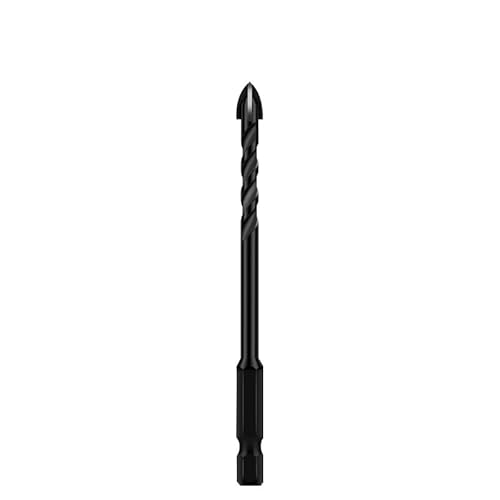 Bohrer-Set, Kreuzbohrer-Satz für Beton, Porzellanfliesen, Glas, Metall, professionelle Multifunktion Bohrer-Set, Werkzeug, Hartmetallbohrer(1pc 6mm) von ZOOPH