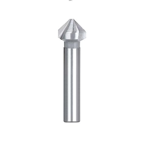 Bohrer-Set, Phasenfräser 90 Grad 4,5-50 mm, 3-schneidig, Schnellarbeitsstahlbohrung, Kegelbohrer für Metall/Holz/Plastik(35mm) von ZOOPH