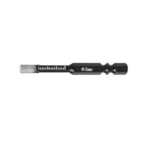 Bohrer-Set, Sechskantschaft, 5-16 mm, Trockenlötbohrer für Keramikfliesen, Marmor, Granit, glasierte Fliesen, Lochöffnung, Länge 10 mm (5 mm1 Stück) von ZOOPH