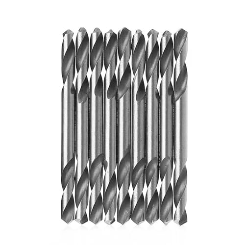 Bohrersatz, 10 Stück 3,2 mm 3,5 mm 4,2 mm 5,0 mm 5,2 mm doppelseitige spiralförmige Torsionsbohrwerkzeuge für Metall/Holz/Kunststoff(4.2mm) von ZOOPH