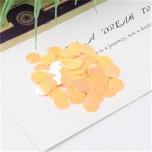 Nähpailletten, 600 Stück, 6 mm, runde Pailletten, DIY-Nähzubehör – perfekt for Kostüme, Kleidung, Accessoires, Scrapbooking(Ab Flesh) von ZOOPH