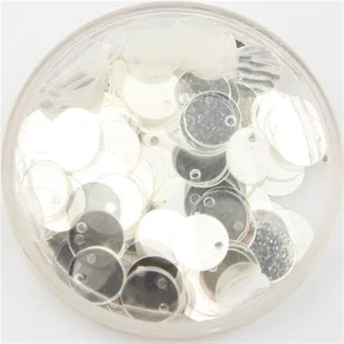 Nähpailletten, 600 Stück, 6 mm, runde Pailletten, DIY-Nähzubehör – perfekt for Kostüme, Kleidung, Accessoires, Scrapbooking(Clear Crystal) von ZOOPH