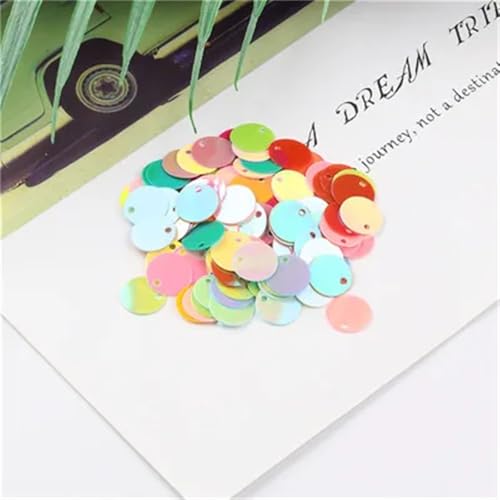 Nähpailletten, 600 Stück, 6 mm, runde Pailletten, DIY-Nähzubehör – perfekt for Kostüme, Kleidung, Accessoires, Scrapbooking(Random Mix Ab) von ZOOPH