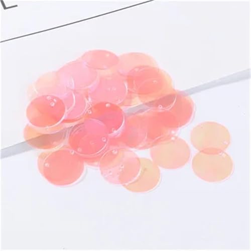 Nähpailletten, 600 Stück, 6 mm, runde Pailletten, DIY-Nähzubehör – perfekt for Kostüme, Kleidung, Accessoires, Scrapbooking(Trans L Pink) von ZOOPH