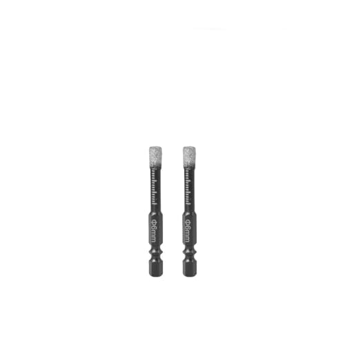 Sechskant-Bohrer-Set, 5-16 mm, für geschweißte trockene Keramikfliesen, Lochöffner für Marmor-, Granit- und Glasfliesen, Länge 10 mm (6 mm, 2 Stück) von ZOOPH