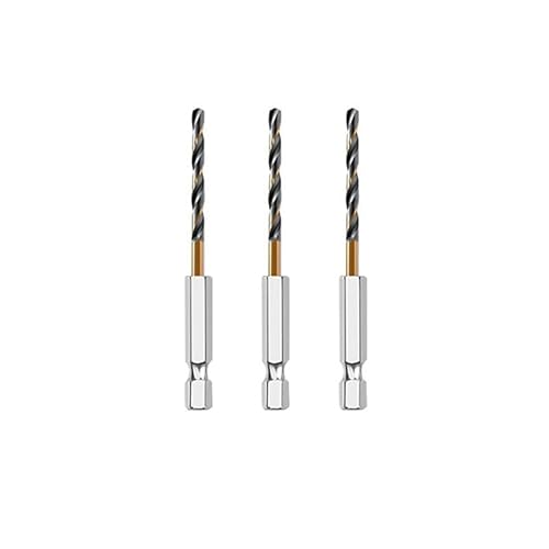 Spiralbohrer-Set, Kobalt, 3/7/13-teilig, Sechskantschaft, für Holz und Metall, Bohrwerkzeug (3 Stück, 2,5 mm) von ZOOPH