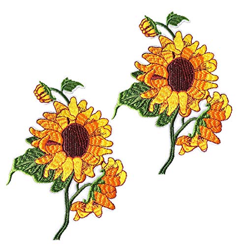 Van Gogh Sonnenblumen-Aufnäher zum Aufbügeln für Rucksäcke, Hüte, DIY-Aufnäher zum Aufnähen, Vintage-Stickerei-Flicken für Kleidung, Jacken, Jeans, 2 Stück Van Gogh Sonnenblumen-Aufnäher zum Aufbügeln für Rucksäcke, Hüte, DIY-Aufnäher zum Aufnähen, Vintage-Stickerei-Flicken für Kleidung, Jacken, Jeans, 2 Stück von ZOOPOLR
