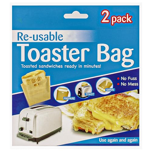Zopper 3 x 2 Toasterbeutel wiederverwendbar - Antihaft Toastie Bags - Ideal für gegrillten Käse & Sandwiches - Schnell & Sauber Zopper 3 x 2 Toasterbeutel wiederverwendbar - Antihaft Toastie Bags - Ideal für gegrillten Käse & Sandwiches - Schnell & Sauber von ZOPPER