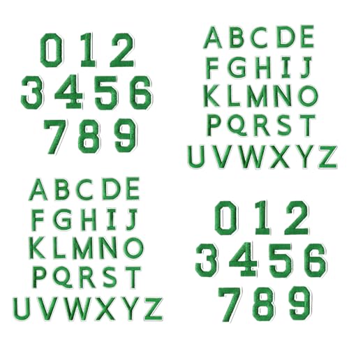 72 bestickte Buchstaben-Zahlen-Aufnäher, waschbar, zum Aufnähen, Aufkleber für Rucksäcke, Hüte, Designs, bestickte Buchstaben, Zahlen 72 bestickte Buchstaben-Zahlen-Aufnäher, waschbar, zum Aufnähen, Aufkleber für Rucksäcke, Hüte, Designs, bestickte Buchstaben, Zahlen von ZORESCOLEO