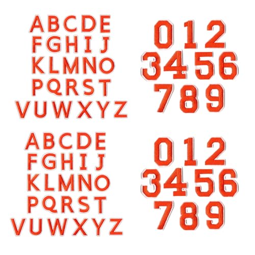 72 bestickte Buchstaben-Zahlen-Aufnäher, waschbar, zum Aufnähen, Aufkleber für Rucksäcke, Hüte, Designs, bestickte Buchstaben, Zahlen 72 bestickte Buchstaben-Zahlen-Aufnäher, waschbar, zum Aufnähen, Aufkleber für Rucksäcke, Hüte, Designs, bestickte Buchstaben, Zahlen von ZORESCOLEO