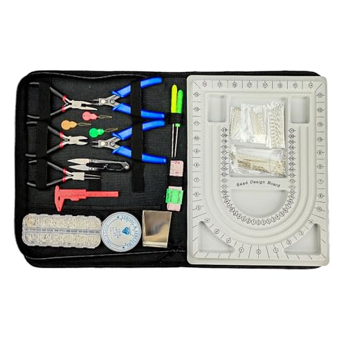 Schmuck-Bastelset für Anfänger, praktisches Schmuckbauer-Set mit Materialien für Hobbyisten und Enthusiasten Schmuck-Bastelset für Anfänger, praktisches Schmuckbauer-Set mit Materialien für Hobbyisten und Enthusiasten von ZORESCOLEO