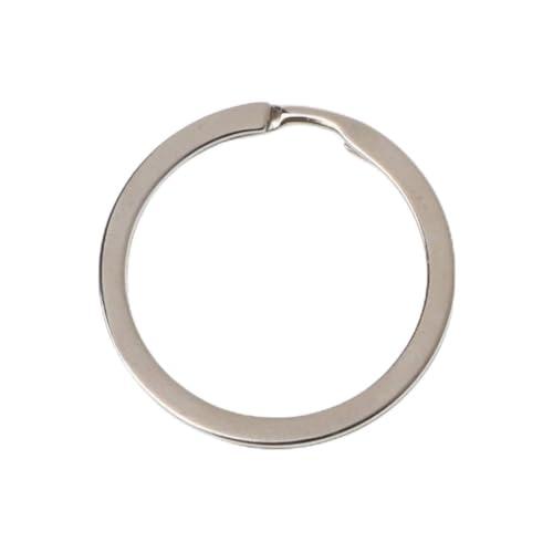 ZORESCOLEO 100 Stück runde flache Schlüsselanhänger aus Metall, rund, geteilt für Schlüsselanhänger, Kette, Schlüsselhalter, Schmuckzubehör, 25 mm, 28 mm, 30 mm ZORESCOLEO 100 Stück runde flache Schlüsselanhänger aus Metall, rund, geteilt für Schlüsselanhänger, Kette, Schlüsselhalter, Schmuckzubehör, 25 mm, 28 mm, 30 mm von ZORESCOLEO