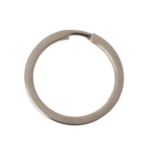 ZORESCOLEO 100 Stück runde flache Schlüsselanhänger aus Metall, rund, geteilt für Schlüsselanhänger, Kette, Schlüsselhalter, Schmuckzubehör, 25 mm, 28 mm, 30 mm ZORESCOLEO 100 Stück runde flache Schlüsselanhänger aus Metall, rund, geteilt für Schlüsselanhänger, Kette, Schlüsselhalter, Schmuckzubehör, 25 mm, 28 mm, 30 mm von ZORESCOLEO