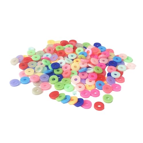 ZORESCOLEO 200-teiliges Abstandhalter-Set für Armbandherstellung, bunte Abstandshalter für Halsketten, Schmuck, Accessoires, Armbänder, Perlen von ZORESCOLEO