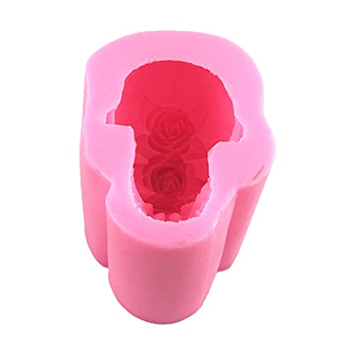 ZORESCOLEO 3D-Form aus Epoxidharz, Rose, Totenkopf, Heimdekoration, Ornamente, Kerzen, Silikonform ZORESCOLEO 3D-Form aus Epoxidharz, Rose, Totenkopf, Heimdekoration, Ornamente, Kerzen, Silikonform von ZORESCOLEO