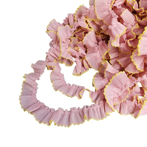 ZORESCOLEO Chiffon-Spitzenborte mit Hahnentrittfalten, 3 cm breit, für modische Heimkleidung, Haarband, Bastelprojekte, Dekorationen ZORESCOLEO Chiffon-Spitzenborte mit Hahnentrittfalten, 3 cm breit, für modische Heimkleidung, Haarband, Bastelprojekte, Dekorationen von ZORESCOLEO