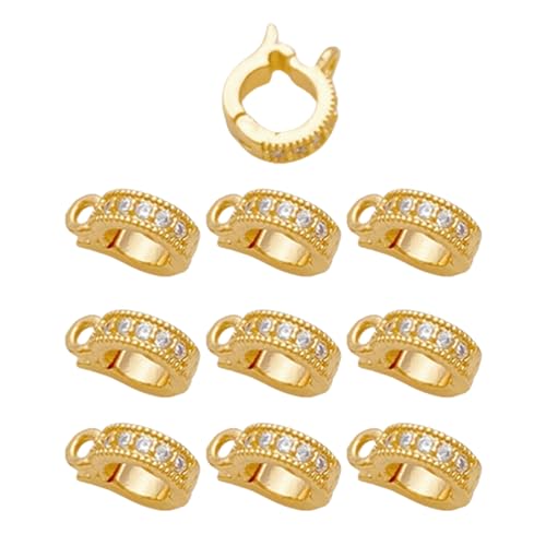 ZORESCOLEO Eleganter Armband-Verschluss, praktischer Schmuckverschluss, Zubehör für Armband und Halskette ZORESCOLEO Eleganter Armband-Verschluss, praktischer Schmuckverschluss, Zubehör für Armband und Halskette von ZORESCOLEO