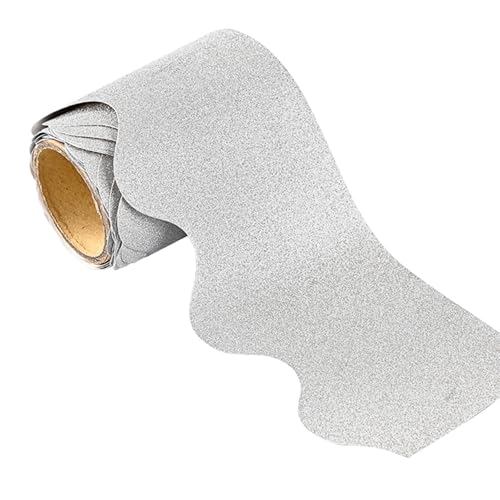 ZORESCOLEO Glitzernde Pinnwand-Bordüre, gewellte Bordüre, Aufkleber, Pinnwand, Trimmer, Postertafel, Dekoration, Pinnwand-Verkleidung ZORESCOLEO Glitzernde Pinnwand-Bordüre, gewellte Bordüre, Aufkleber, Pinnwand, Trimmer, Postertafel, Dekoration, Pinnwand-Verkleidung von ZORESCOLEO