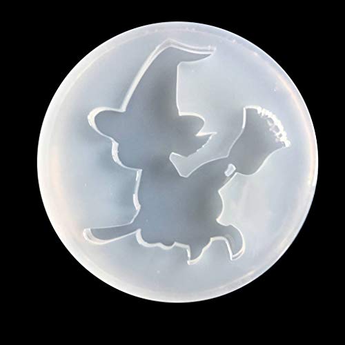 ZORESCOLEO Halloween-Hexen-Anhängerform, Epoxidharz, Silikonform, Schmuckherstellung, Kunsthandwerk ZORESCOLEO Halloween-Hexen-Anhängerform, Epoxidharz, Silikonform, Schmuckherstellung, Kunsthandwerk von ZORESCOLEO