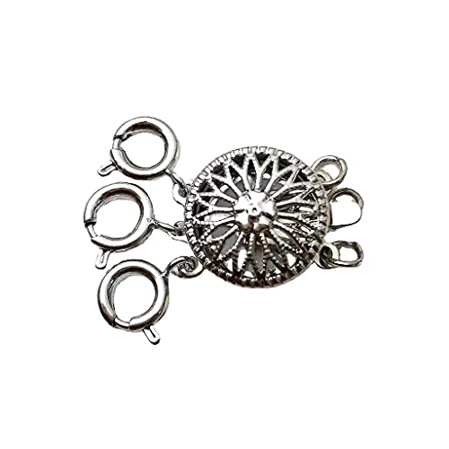 ZORESCOLEO Mehrschichtige Halskette mit Magnetverschluss für Halskette mit mehreren Verschlüssen für geschichtete Armbänder, dreifach doppelte Halskette ZORESCOLEO Mehrschichtige Halskette mit Magnetverschluss für Halskette mit mehreren Verschlüssen für geschichtete Armbänder, dreifach doppelte Halskette von ZORESCOLEO