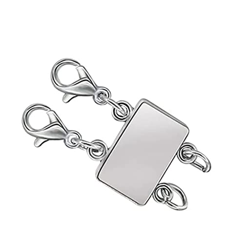 ZORESCOLEO Schichtkette mit Magnetverschluss, mehrsträngiger Verschluss, Verschluss für geschichtetes Armband, Halskette Gold und Silber ZORESCOLEO Schichtkette mit Magnetverschluss, mehrsträngiger Verschluss, Verschluss für geschichtetes Armband, Halskette Gold und Silber von ZORESCOLEO