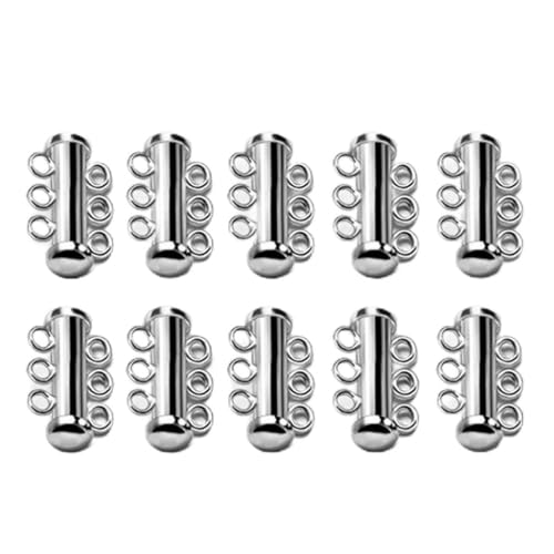 ZORESCOLEO Schieberverschluss-Schnallen für Schmuckherstellung, vergoldet, versilbert, für Halsketten, Armbänder, Verbindungsverschluss ZORESCOLEO Schieberverschluss-Schnallen für Schmuckherstellung, vergoldet, versilbert, für Halsketten, Armbänder, Verbindungsverschluss von ZORESCOLEO