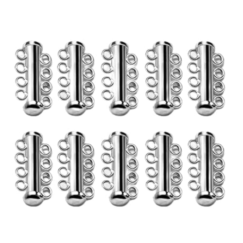 ZORESCOLEO Schieberverschluss-Schnallen für Schmuckherstellung, vergoldet, versilbert, für Halsketten, Armbänder, Verbindungsverschluss ZORESCOLEO Schieberverschluss-Schnallen für Schmuckherstellung, vergoldet, versilbert, für Halsketten, Armbänder, Verbindungsverschluss von ZORESCOLEO