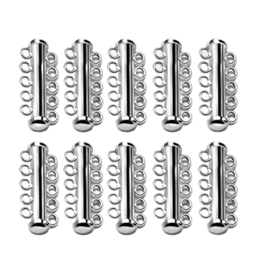 ZORESCOLEO Schieberverschluss-Schnallen für Schmuckherstellung, vergoldet, versilbert, für Halsketten, Armbänder, Verbindungsverschluss ZORESCOLEO Schieberverschluss-Schnallen für Schmuckherstellung, vergoldet, versilbert, für Halsketten, Armbänder, Verbindungsverschluss von ZORESCOLEO