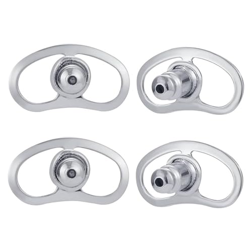 ZORESCOLEO Set mit 4 eleganten Ohrring-Hebern, sichere und bequeme Verschlüsse für schwere Ohrringe, hypoallergen, Ohrring-Verschlüsse von ZORESCOLEO