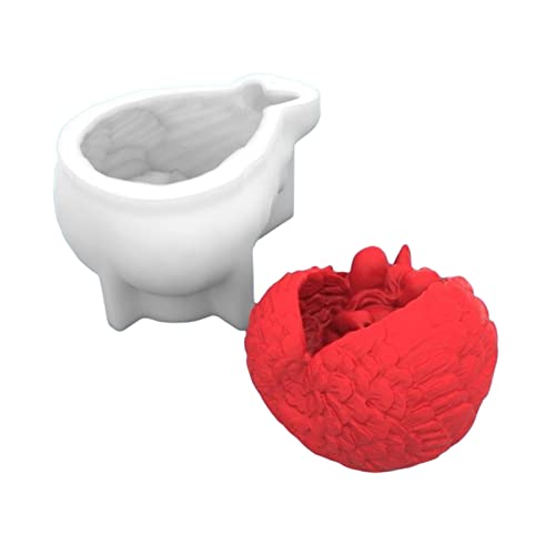 ZORESCOLEO Silikon-Kerzenform, 3D-Baby-Flügel-Form, Epoxidharz, Charakter, Gips, Ornamente, Gießen, Heimdekoration ZORESCOLEO Silikon-Kerzenform, 3D-Baby-Flügel-Form, Epoxidharz, Charakter, Gips, Ornamente, Gießen, Heimdekoration von ZORESCOLEO