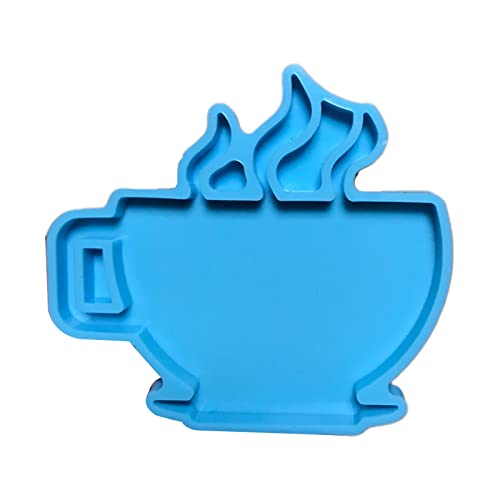 ZORESCOLEO Silikonform für Kaffeetassen, Schlüsselanhänger, Epoxidharz, Gießform zum Basteln von ZORESCOLEO