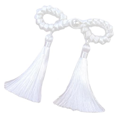 ZORESCOLEO Traditionelle chinesische Pankou-Knöpfe, zum Aufnähen, für Handarbeit, Cheongsam-Verzierung, lange Quasten von ZORESCOLEO