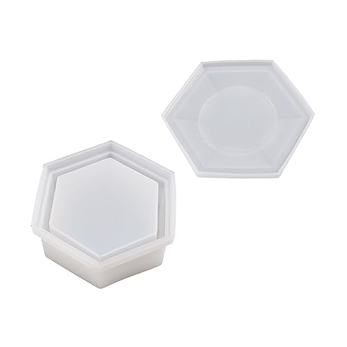 ZORESCOLEO Weiche Silikonform, Epoxidharz, Gießwerkzeug für Aufbewahrungsbox mit Deckel, Süßigkeitenbehälter, Kerzenhalter von ZORESCOLEO