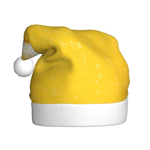 ZORIN Bier Schaum Und Blasen Muster Druck Weihnachtsmützen Lustige Erwachsene Weihnachtsmann Hut Xmas Plüsch Krempe Ball Hüte Für Weihnachten Winter Urlaub Party von ZORIN