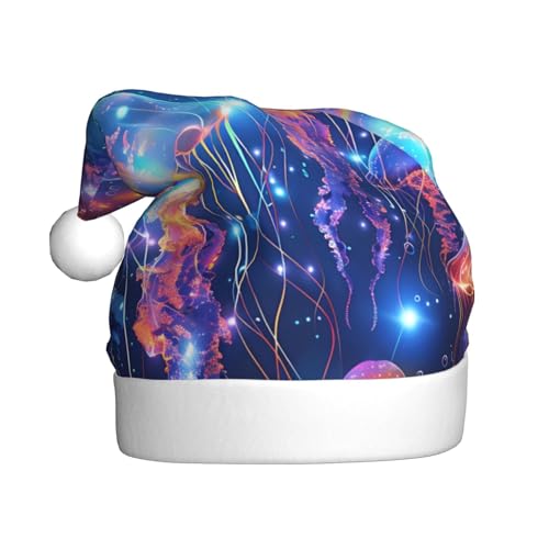 ZORIN Weihnachtsmannmütze, Weihnachtsmütze, Quallen, Neonleuchtend, Uni, Komfort-Plüsch, für Weihnachten, Neujahr, Urlaub, Partyzubehör ZORIN Weihnachtsmannmütze, Weihnachtsmütze, Quallen, Neonleuchtend, Uni, Komfort-Plüsch, für Weihnachten, Neujahr, Urlaub, Partyzubehör von ZORIN