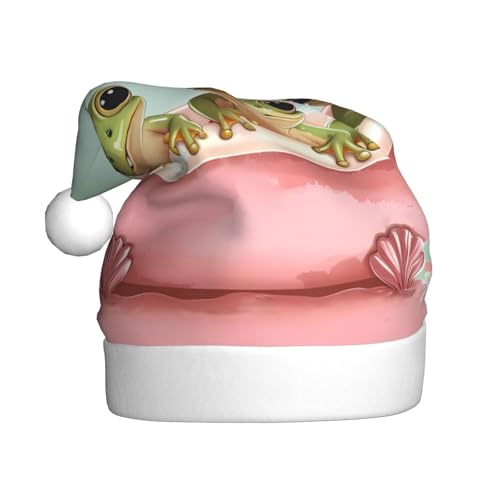 ZORIN Weihnachtsmütze, Frosch-Mütze, Schaumstoff, Rosa, Uni, Komfort-Plüsch, für Weihnachten, Neujahr, Urlaub, Partyzubehör ZORIN Weihnachtsmütze, Frosch-Mütze, Schaumstoff, Rosa, Uni, Komfort-Plüsch, für Weihnachten, Neujahr, Urlaub, Partyzubehör von ZORIN