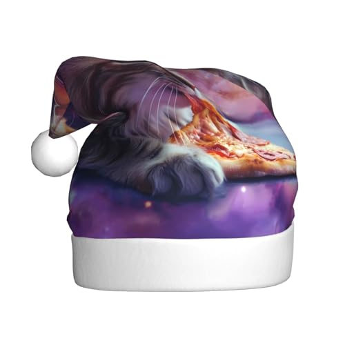 ZORIN Weihnachtsmütze, Katze, lila, Galaxie, Plüschbesatz, Uni, Weihnachtsmannmütze für Urlaub, Party, Cosplay, Weihnachtsdekoration für Herren und Damen und Erwachsene ZORIN Weihnachtsmütze, Katze, lila, Galaxie, Plüschbesatz, Uni, Weihnachtsmannmütze für Urlaub, Party, Cosplay, Weihnachtsdekoration für Herren und Damen und Erwachsene von ZORIN