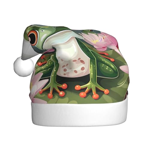 ZORIN Weihnachtsmütze, Lotus, rosa Frosch, niedlich, Uni, bequem, Plüsch, für Weihnachten, Neujahr, Urlaub, Partyzubehör ZORIN Weihnachtsmütze, Lotus, rosa Frosch, niedlich, Uni, bequem, Plüsch, für Weihnachten, Neujahr, Urlaub, Partyzubehör von ZORIN