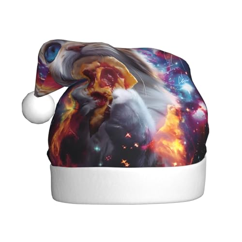 ZORIN Weihnachtsmütze, Universum, Katzenfutter, Uni, bequem, Plüsch, für Weihnachten, Neujahr, Urlaub, Partyzubehör von ZORIN