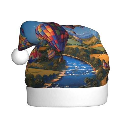 ZORIN Weihnachtsmütze, Weihnachtsmannmütze, Himmelballon, bunt, Uni, bequem, Plüsch, für Weihnachten, Neujahr, Urlaub, Partyzubehör ZORIN Weihnachtsmütze, Weihnachtsmannmütze, Himmelballon, bunt, Uni, bequem, Plüsch, für Weihnachten, Neujahr, Urlaub, Partyzubehör von ZORIN