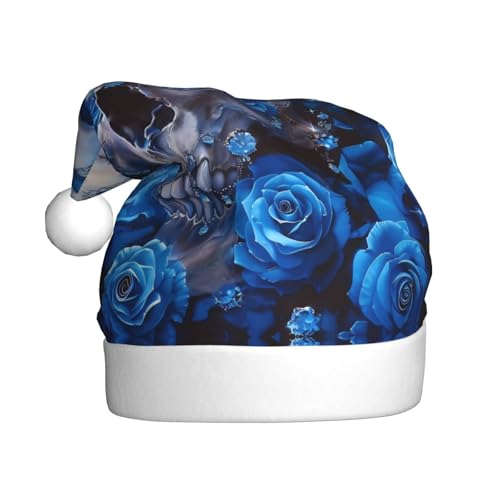 ZORIN Weihnachtsmütze, Weihnachtsmütze, Diamant-Schädel mit Blumenmuster, Uni, bequem, Plüsch, für Weihnachten, Neujahr, Urlaub, Partyzubehör ZORIN Weihnachtsmütze, Weihnachtsmütze, Diamant-Schädel mit Blumenmuster, Uni, bequem, Plüsch, für Weihnachten, Neujahr, Urlaub, Partyzubehör von ZORIN