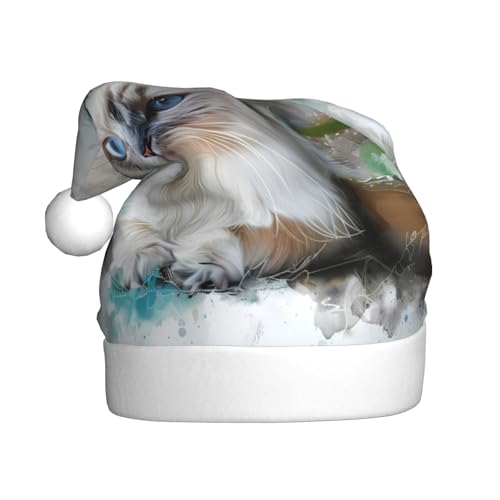 ZORIN Weihnachtsmütze, Weihnachtsmütze, Katze, legend, Orchidee, Uni, bequem, Plüsch, für Weihnachten, Neujahr, Urlaub, Partyzubehör ZORIN Weihnachtsmütze, Weihnachtsmütze, Katze, legend, Orchidee, Uni, bequem, Plüsch, für Weihnachten, Neujahr, Urlaub, Partyzubehör von ZORIN