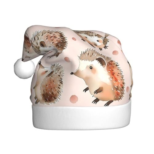 ZORIN Weihnachtsmütze, Weihnachtsmütze, Punkte, Igel, niedlich, Uni, bequem, Plüsch, für Weihnachten, Neujahr, Urlaub, Partyzubehör ZORIN Weihnachtsmütze, Weihnachtsmütze, Punkte, Igel, niedlich, Uni, bequem, Plüsch, für Weihnachten, Neujahr, Urlaub, Partyzubehör von ZORIN